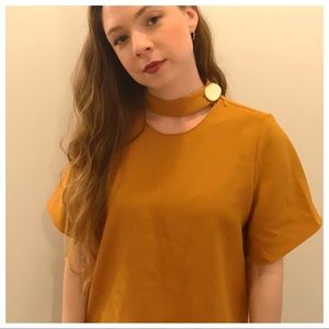 Gold/Mustard dress top